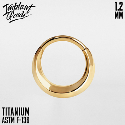 Кольцо-кликер Tribe Gold 1.2 мм (16 G)